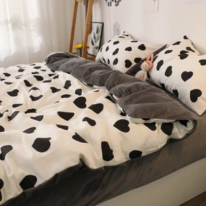 Nordic Winter Bedding Set Cotton Soft Simple Conforter Bed Cover Twin Bedroom Bedding Set Ropa De Cama Home Textile