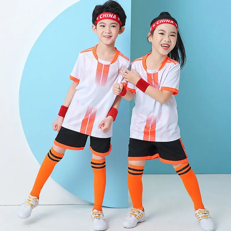 

Футбольная форма, Детский комплект, трикотажные шорты для учеников начальной и средней школы, летние трикотажные шорты