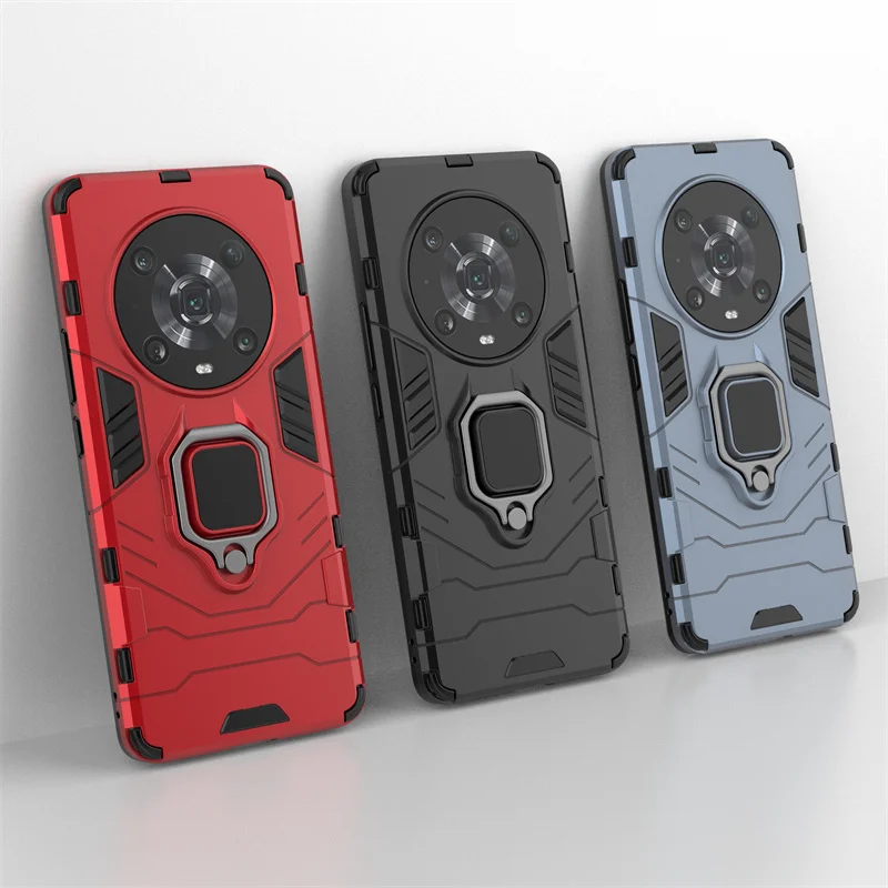 Holder Case For Honor Magic 4 Pro Cover For Honor Magic 4 Pro Capas Back Ring Magnetic Case For Huawei Honor Magic 4 Pro Fundas