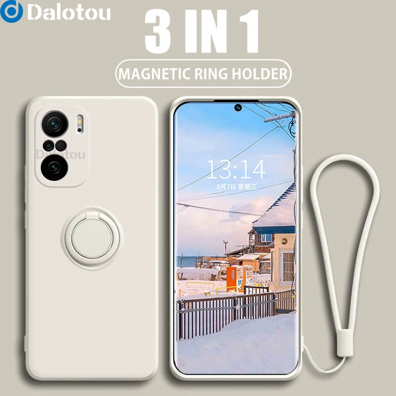 Чехол с магнитным кольцом-держателем для Xiaomi Redmi Note 10 11 Pro Plus 10S 9 9S 8 8T 9T 9A 9C K40 |