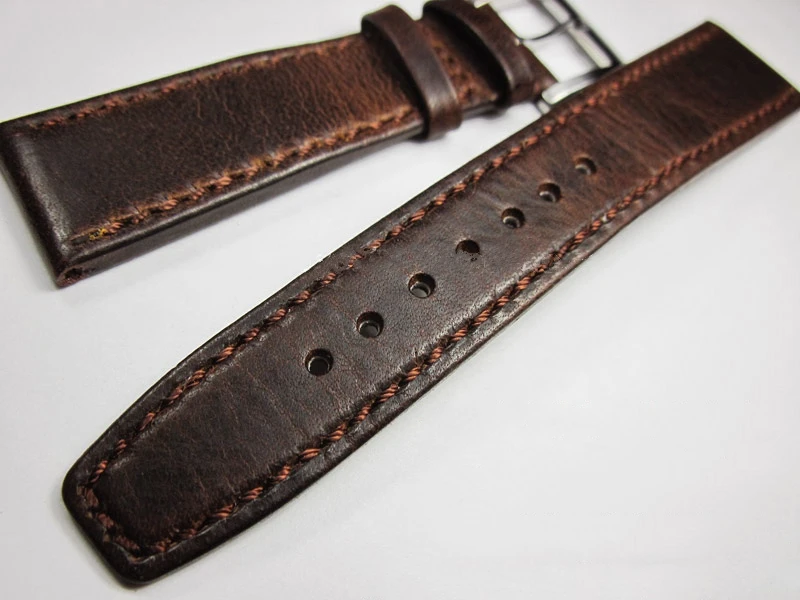 

Retro Crazy Horse Skin Watch Strap 20 21 22mm Handmade replace Watch Accessories Band Genuine Leather for iwc series Watchbands