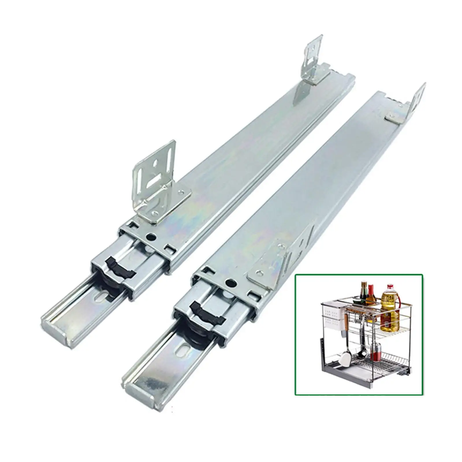 2 шт. 14 дюймов направляющие для ящиков емкость 100 фунтов мебели выдвижная полка