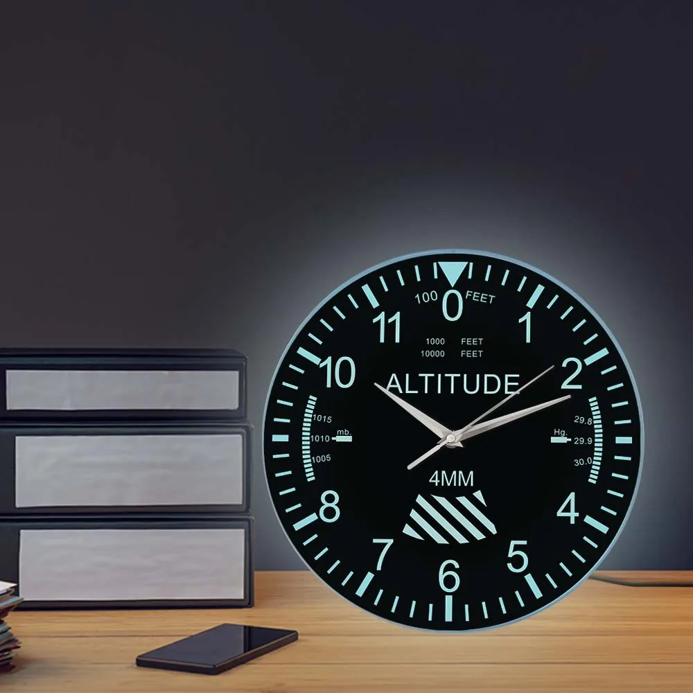 Настенные часы с высотомером классический аксессуар для украшения дома