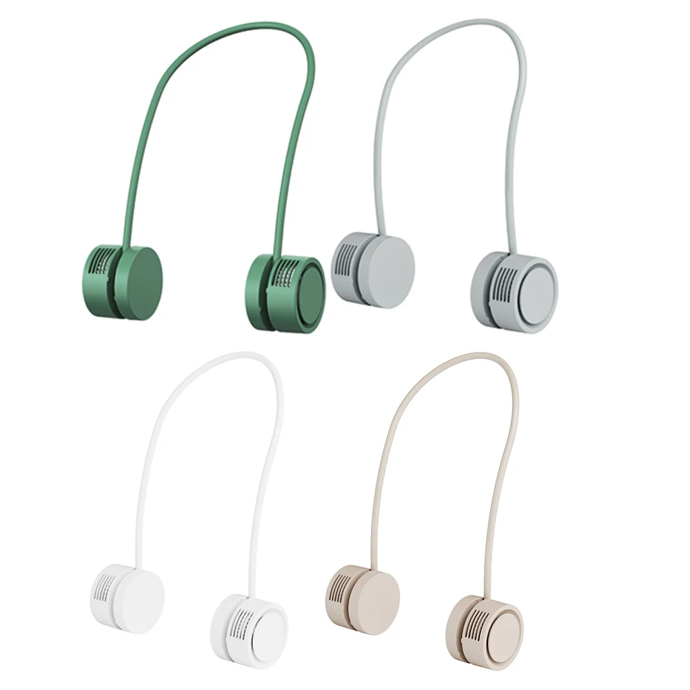 

Summer Hanging Neck Fans Usb Wearable Fan Wind Speed Neck Fan Leafless Sports Travel Personal Wearable Fans