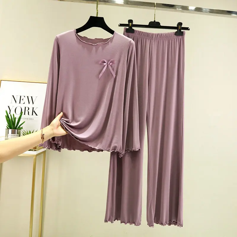 Summer Thin Pajamas Set Casual Sleepwear For Women Pink Full Short/Sleeve Shirt Pyjama Women's Modal Cotton 2022 Fashion Clothes