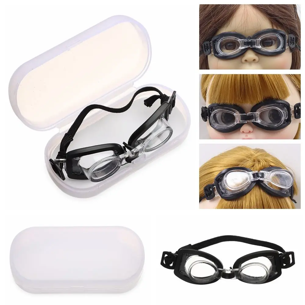 

House Plastic Sports Style 1/6 Doll Swimming Goggles Toy Accessories Black Frame Glasses Miniature Diving Eyeglass