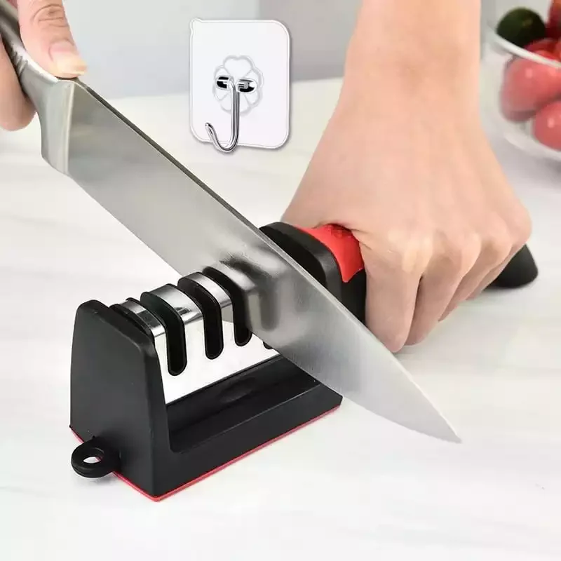 

New 3/4-Stage Professional Sharpener Set Type Household Replaceable Sharpener Kitchen Scissors Sharpener Knife Kitchen Gadgets
