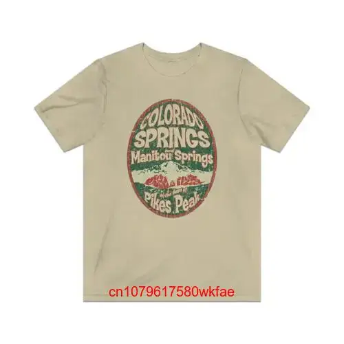 Мужская винтажная футболка с длинным или коротким рукавом принтом Колорадо