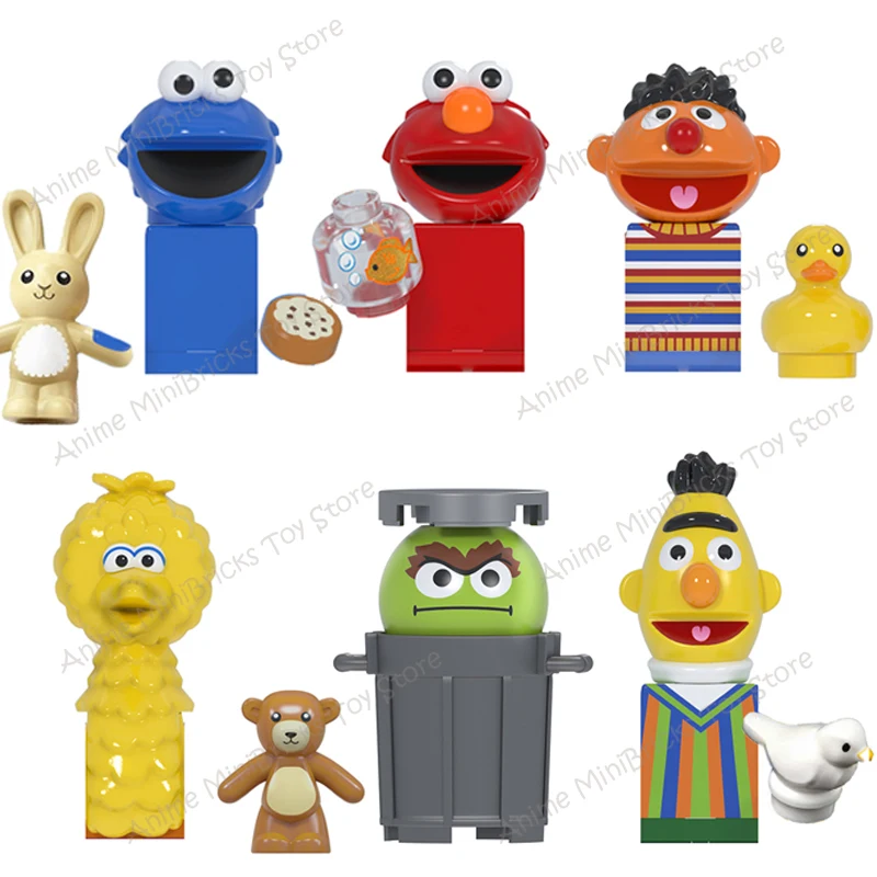 

LG1003 CY1003 Movie Sesame Buliding Street Block Bricks Mini Action Figures Kid Educational Assembly Toys Birthday Gifts