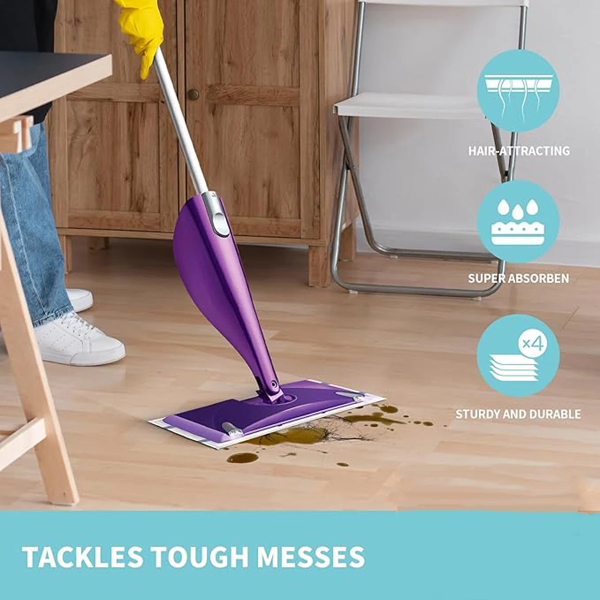 Одноразовые универсальные запасные части для швабры с несколькими