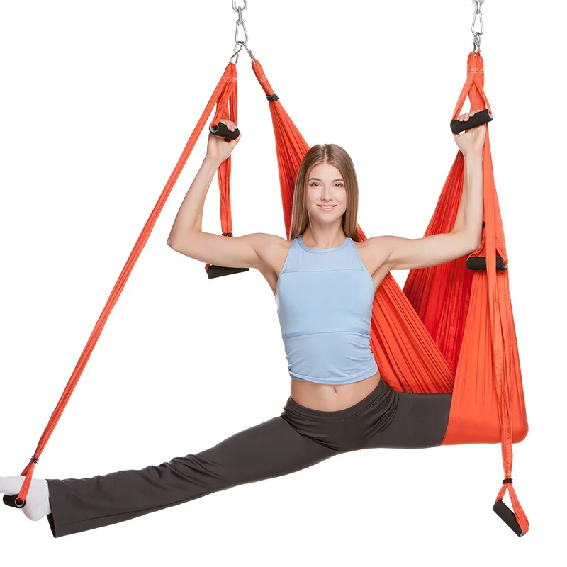 

Yoga Flying Swing Anti-Gravity Yoga Hammock Fabric Aerial Traction Device Yoga Hammock Set Equipment for Pilates Body Shaping