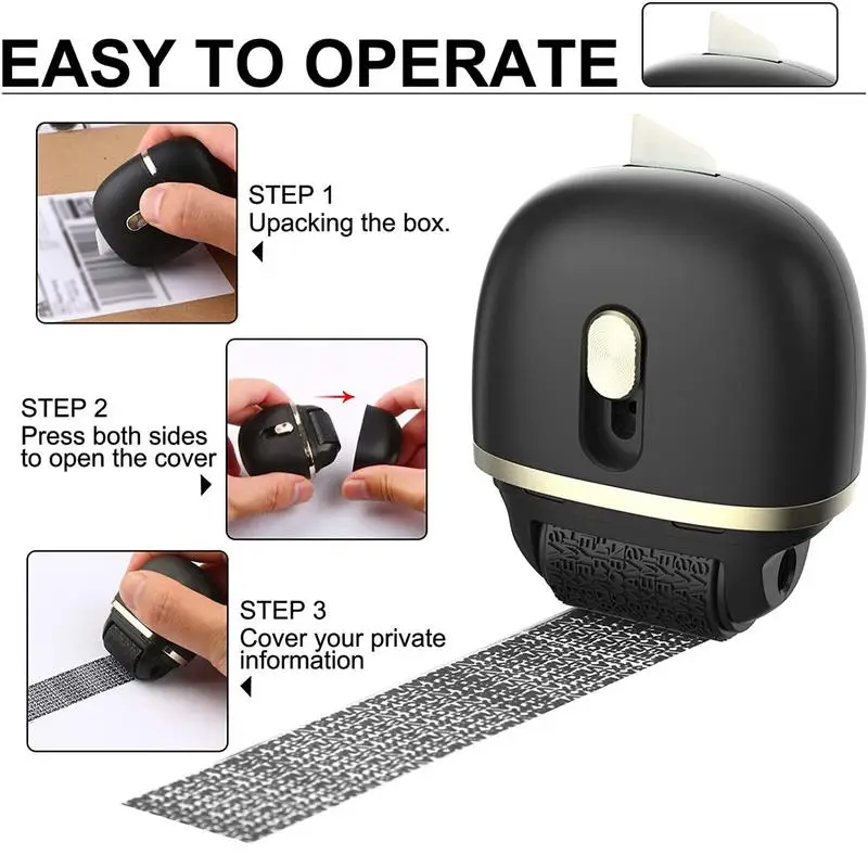 Theft Protection Roller Stamp For Privacy Confidential Data Guard Your Security Stamp Roller Privacy Seal Roller Theft Protect