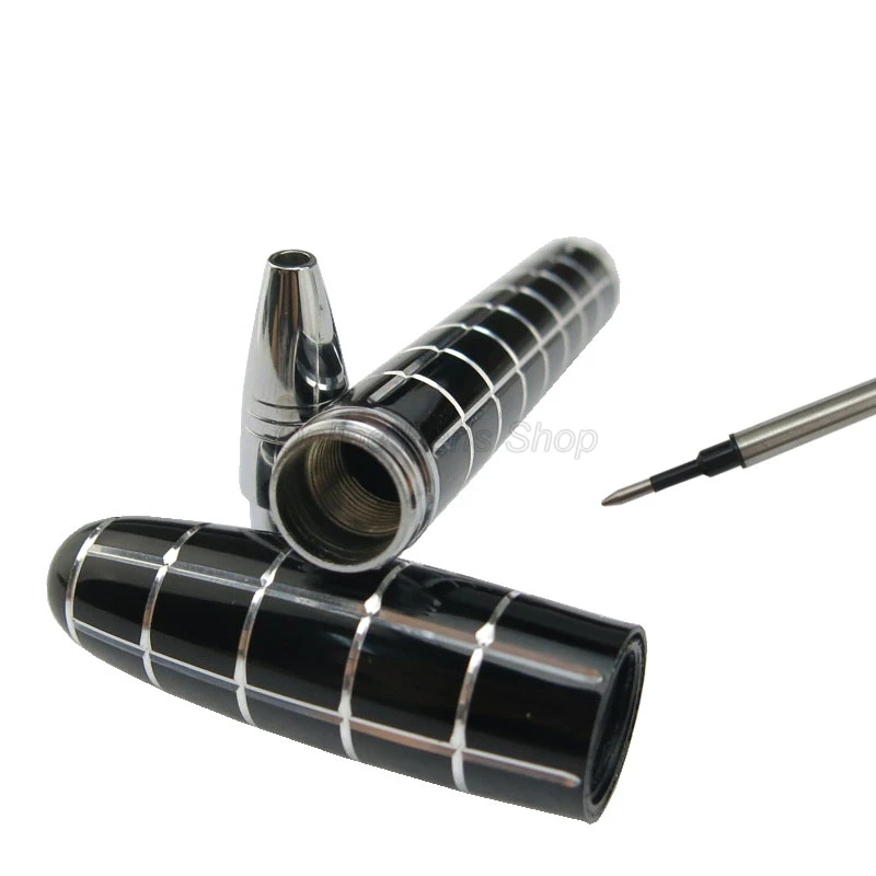 Fuliwen 2022 черная смола дорожная короткая карманная портативная ручка шариковая