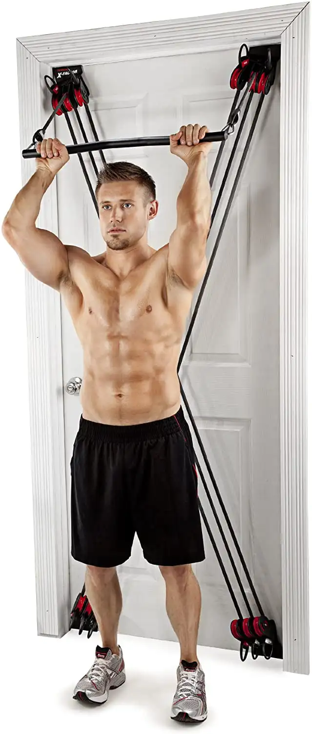 

X Factor Door Gym Full Body Workout Home Gym Fitness System incudes DVD, таблица тренировок и прямой бар
