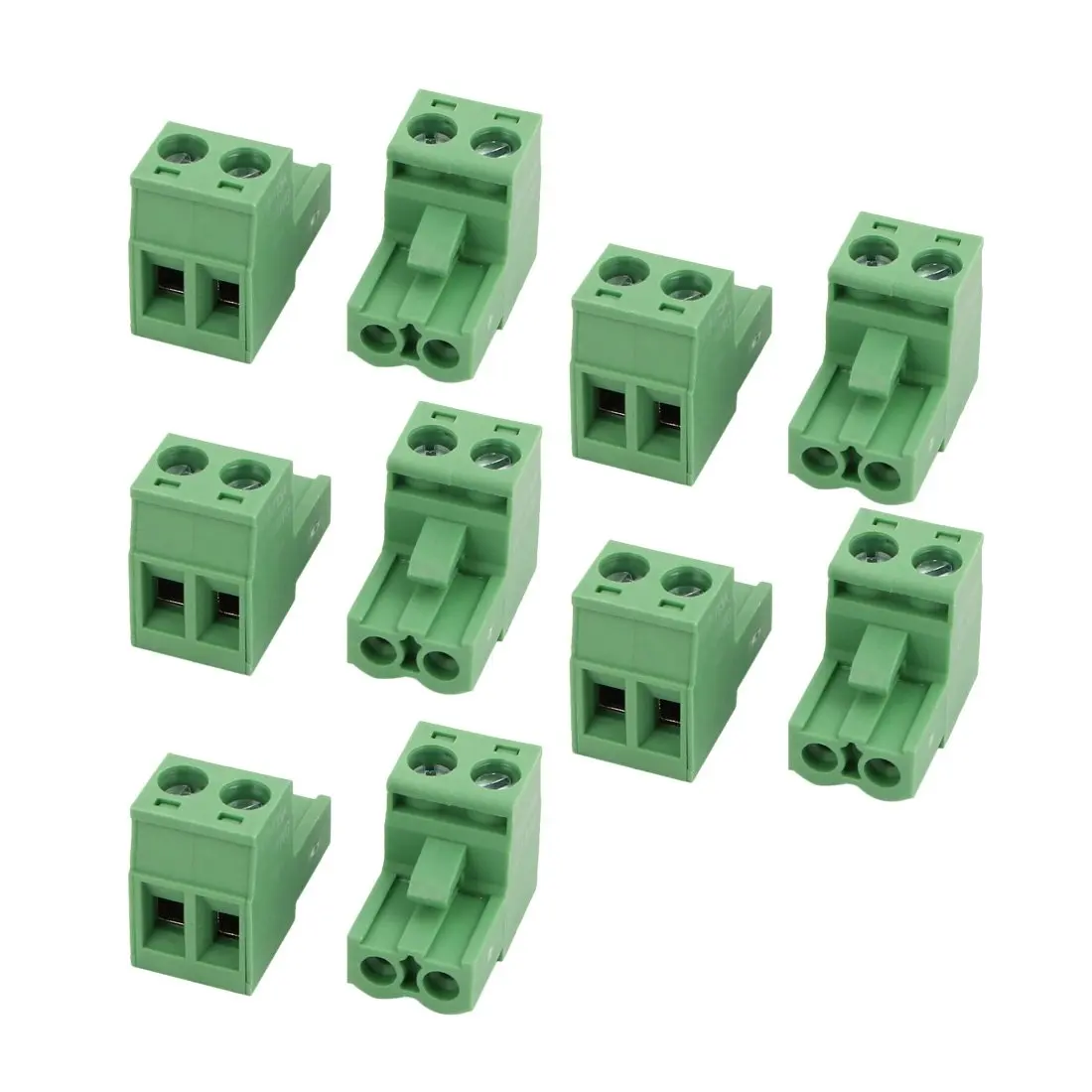 

Tcenofoxy 5.08mm Phoenix Connectors 10 Pcs LC1 AC300V 15A 5.08mm Pitch 2P PCB Mount Terminal Block Wire Connector