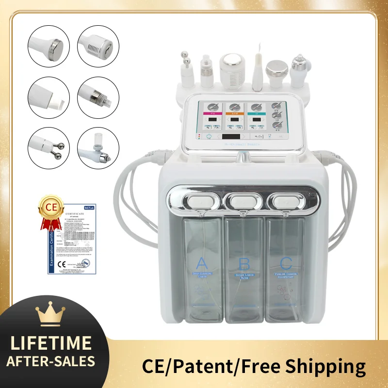 

Professional 6 In 1 H2O2 Small Bubble Jet Skin Changer Deep Cleaning Vacuum Face Wash Machine