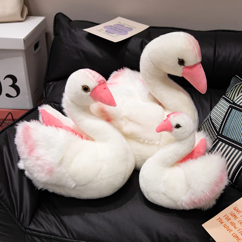 Плюшевая игрушка лебедь 25 см