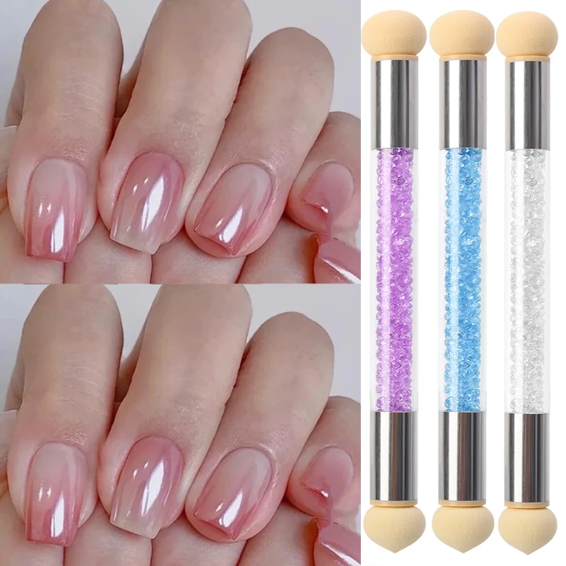 

Double-ended Gradient Shading Pen Nail Sponges Nail Art Brushes Pen Acrylic Gel Glitter Powder Picking Dotting Tools Manicure