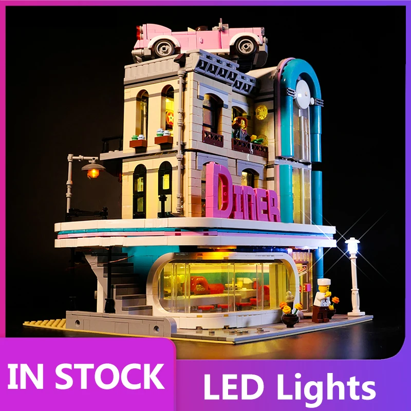 

Светодиодный ная подсветка для ведущего эксперта 10260, здание в центре кафе 15037, строительные блоки (без модели кирпичей)