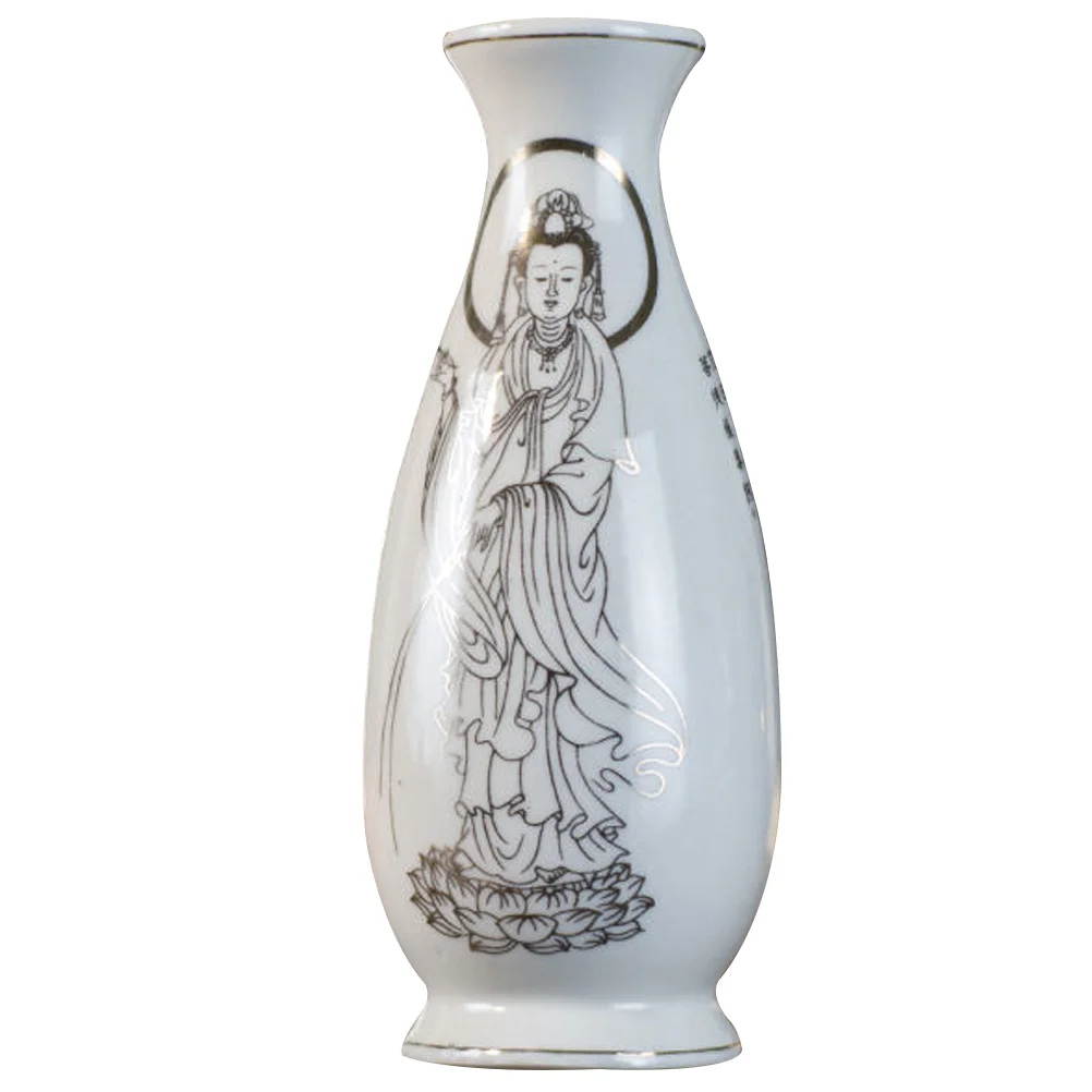 

Vase Flower Ceramic Floral Porcelain Supplies Vases Pot Dried Holder Desktop Decorative Altar Display Arrangement Bedroom Decor
