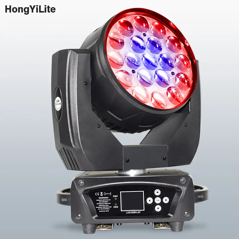 Lyre Zoom Wash DMX Moving Beam Light MAC AURA 19X15W RGBW 4in1 эффект стирки подходит для DJ-вечеринки свадьбы