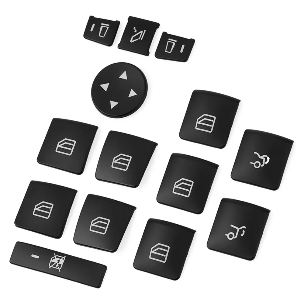 Наклейка на дверь автомобиля подлокотник для стекла кнопки подъема Крышка Benz A B C