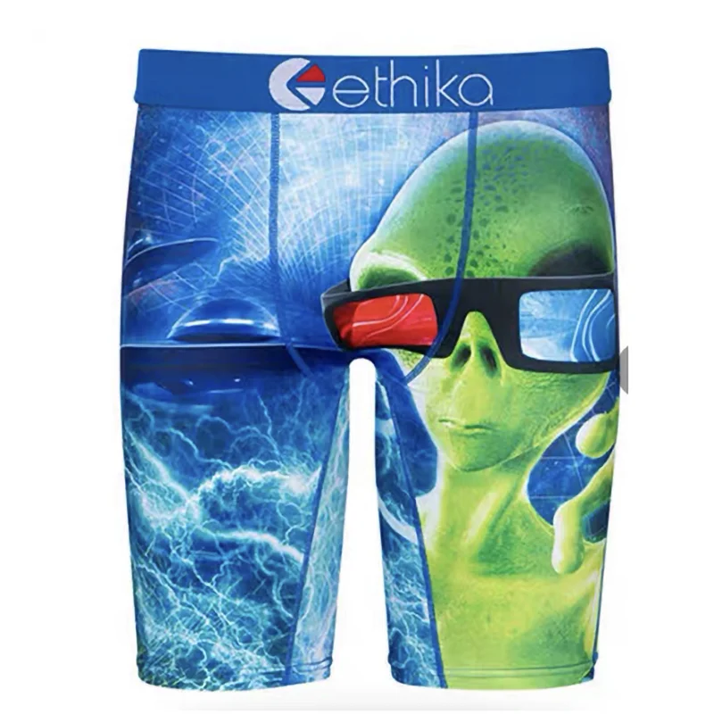 

far starfar star Summer New Mens Camouflage Funny Printing Boxer Briefs Soft Breathable Quick Drying Mens Tight Boxer Briefs