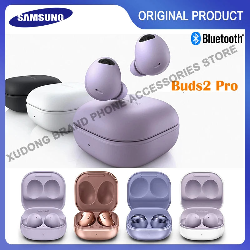 

Original SAMSUNG Galaxy Buds 2 Pro True Wireless Bluetooth Earbuds Noise Cancelling Headset Hi-Fi Sound Headphones IPX7 Buds2Pro