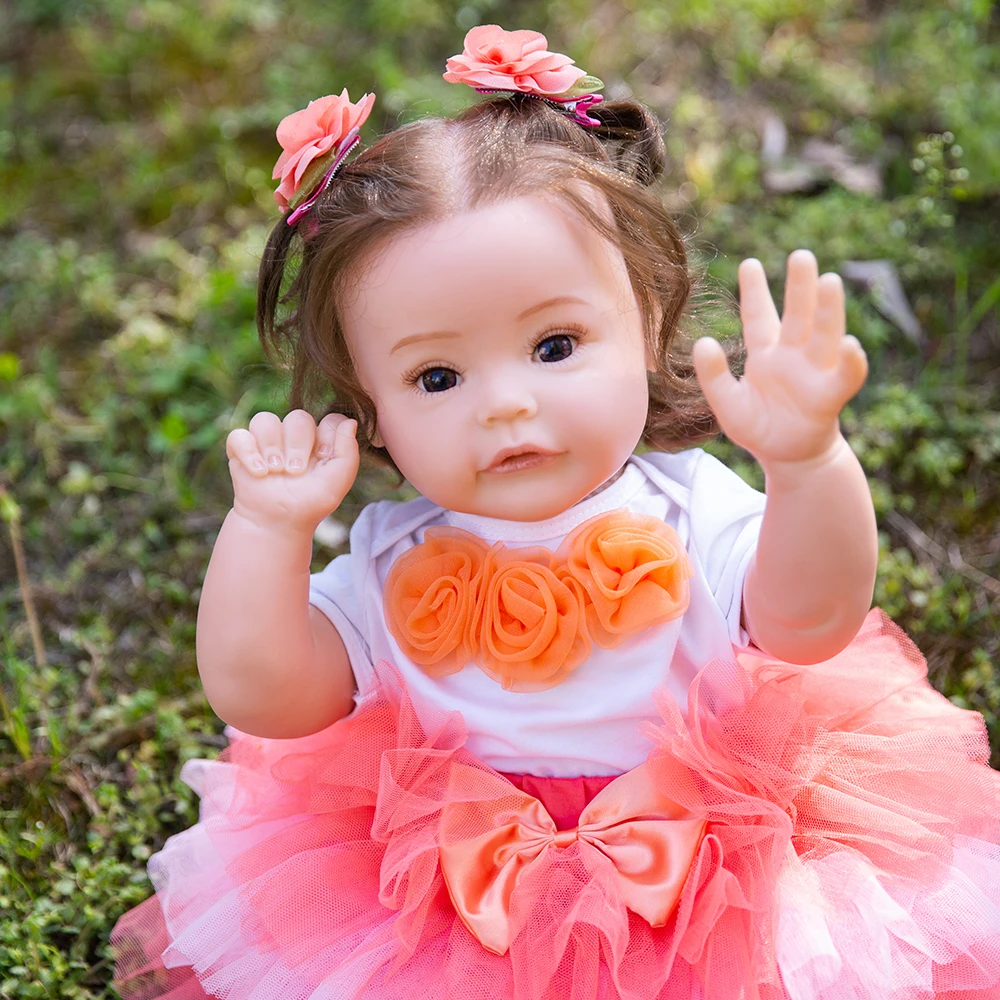 

Кукла реборн Hoomai, 60 см, мягкое тело, реалистичные куклы реборн для детей, игрушки для игр, подарки