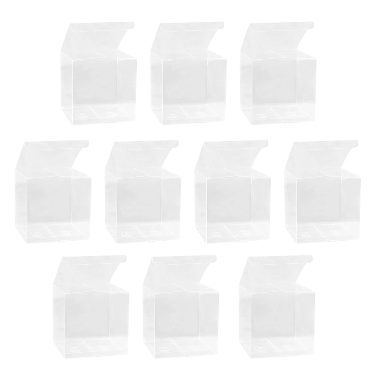 

Clear Plastic Gift Boxes for Candy and Desserts Wedding Favors and Small Business Packaging