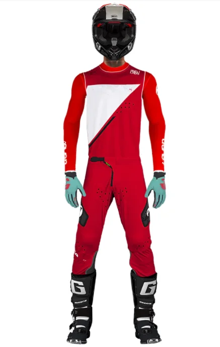 Комплект одежды для мотокросса ZERO ECHELON 2022 Красная футболка