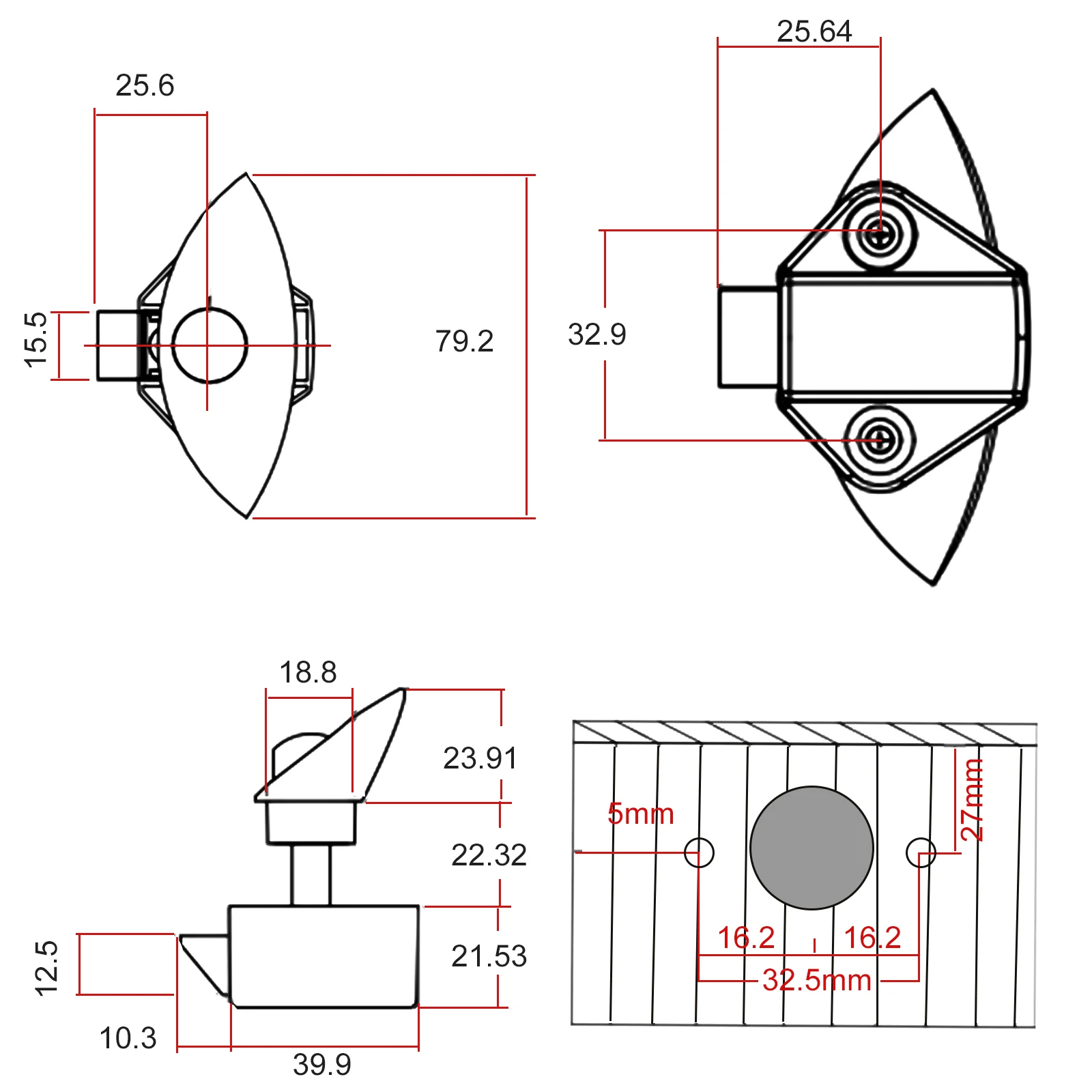 Кнопочный замок Защелка для автофургона Безопасный и удобный дом на колесах Шкаф