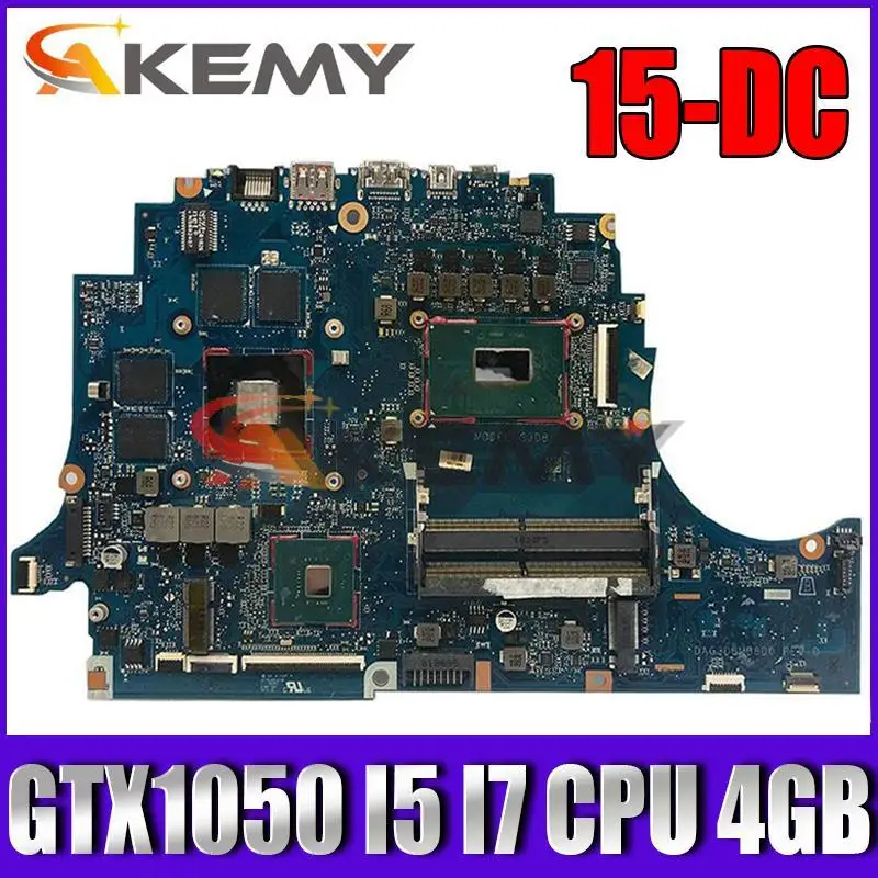 

For HP 15-DC TPN-Q211 Laptop motherboard Mainboard DAG3DBMB8D0 Motherboard W/ I5-8300H I7-8750H CPU GTX1050 4GB GPU