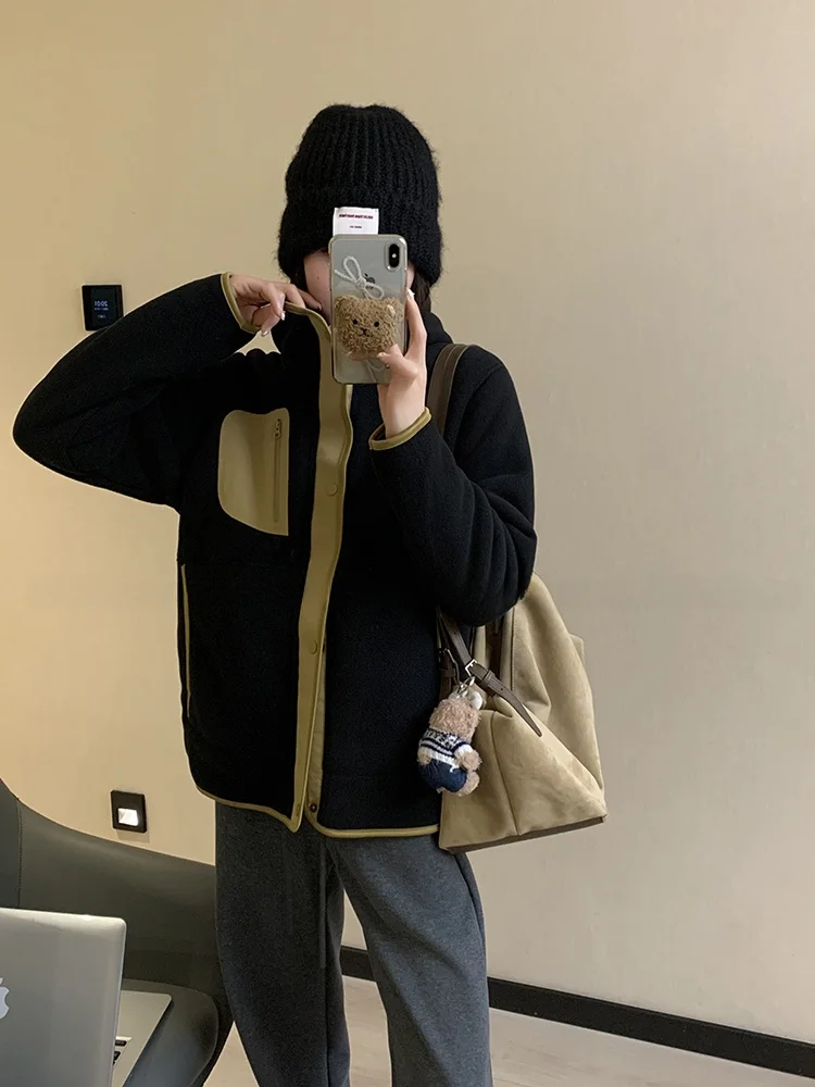  Флисовая толстовка Ooo Berber осенне-зимняя теплая ветрозащитная куртка на флисовой