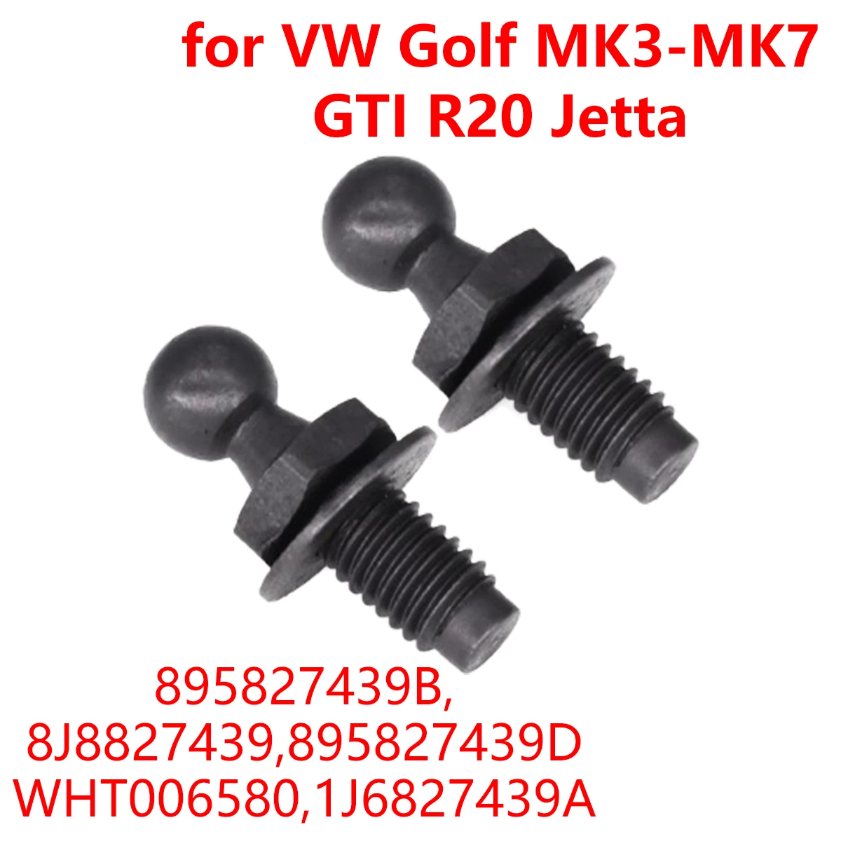 2 шт./4 шт. для VW Golf Passat Jetta сиденья 1J6827439A 8 мм колпачок капота автомобиля задняя