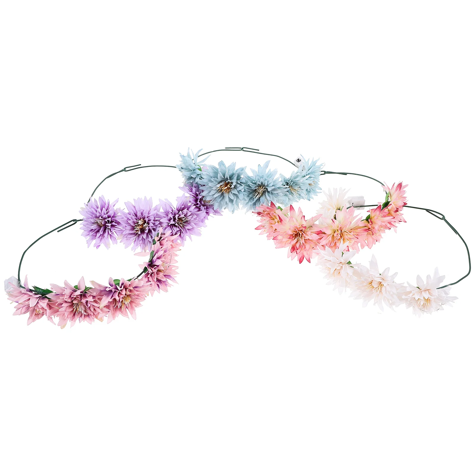 

5 Pcs Bean Paste Powder Travel Hair Jewels Women Fabric Decorative Floral Headband