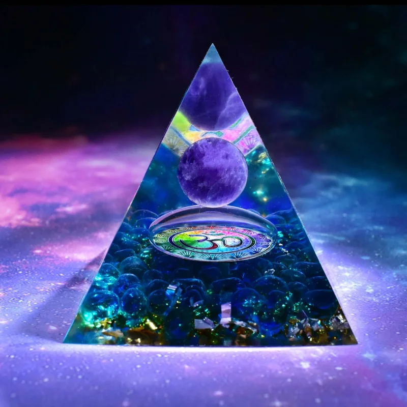 8 см счастливый шар Хрустальный гравий из эпоксидной смолы