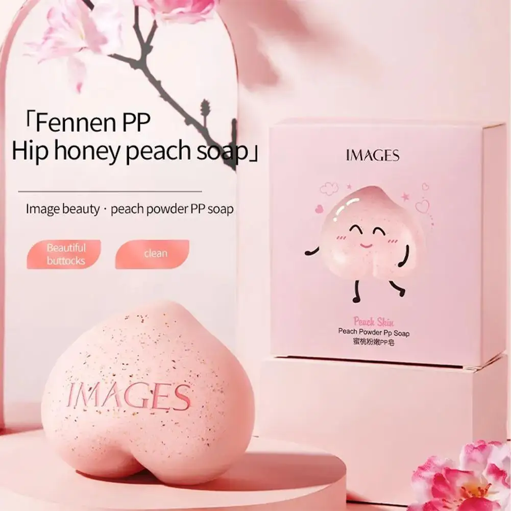 

Peach Butt Cleaning Soap Whitening Scrub Body Soap Skin Buttock Body 90g Care Cleansing Moisturizing G0R9