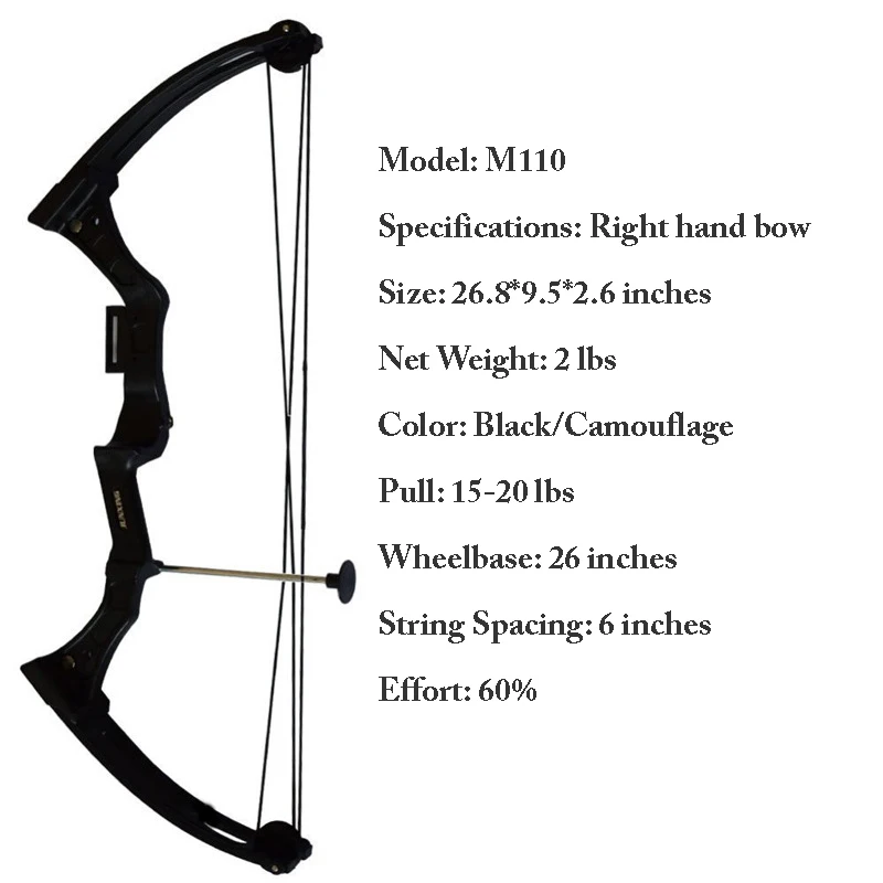 

20 Lbs Childrens Archery Compound Bow Aluminium Alloy Pulley Bow Set for Outdoor Parent-Child Recreation Activities Archery Bow