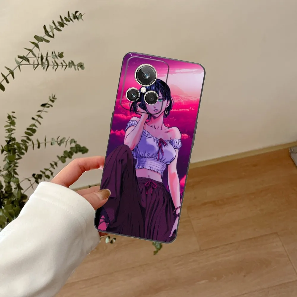 Чехол для мобильного телефона Punch Fubuki Realme GT 2 9i 8i 7i Pro X50 X2 C35 C21 C20 C11 C3 Черный Мягкий