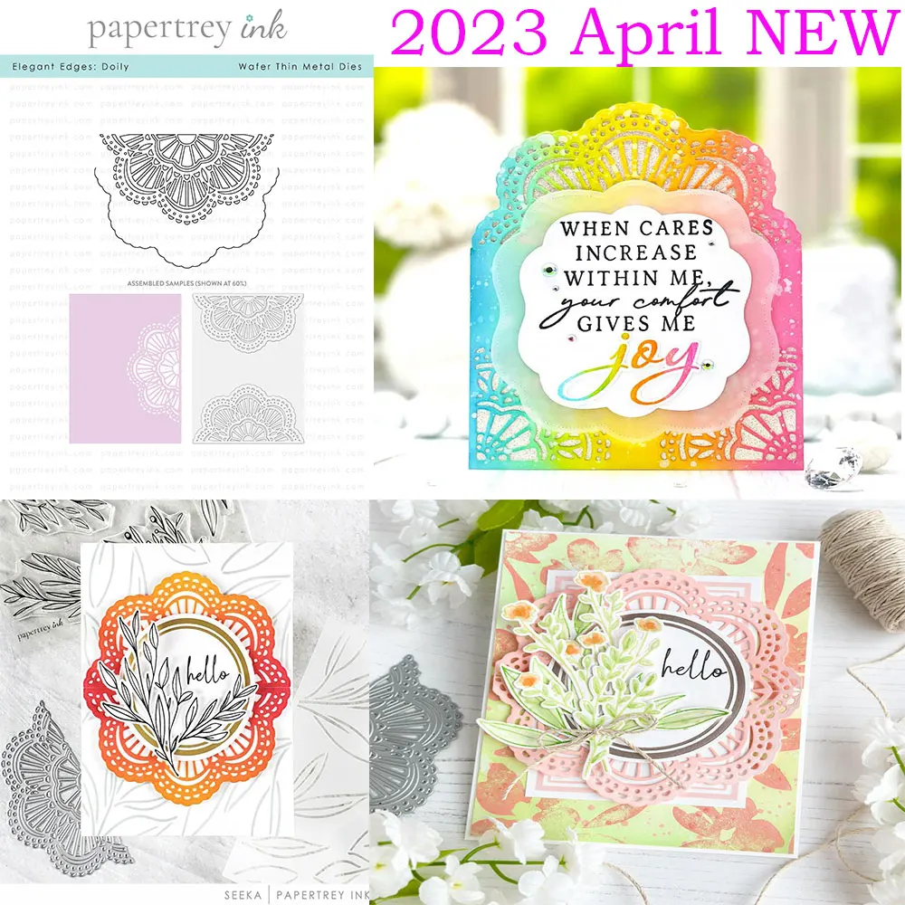 

Элегантные края: металлические высекальные штампы Doily прозрачные для скрапбукинга, декорирования альбомов, рукоделия, изготовления поздравительных открыток своими руками 2023