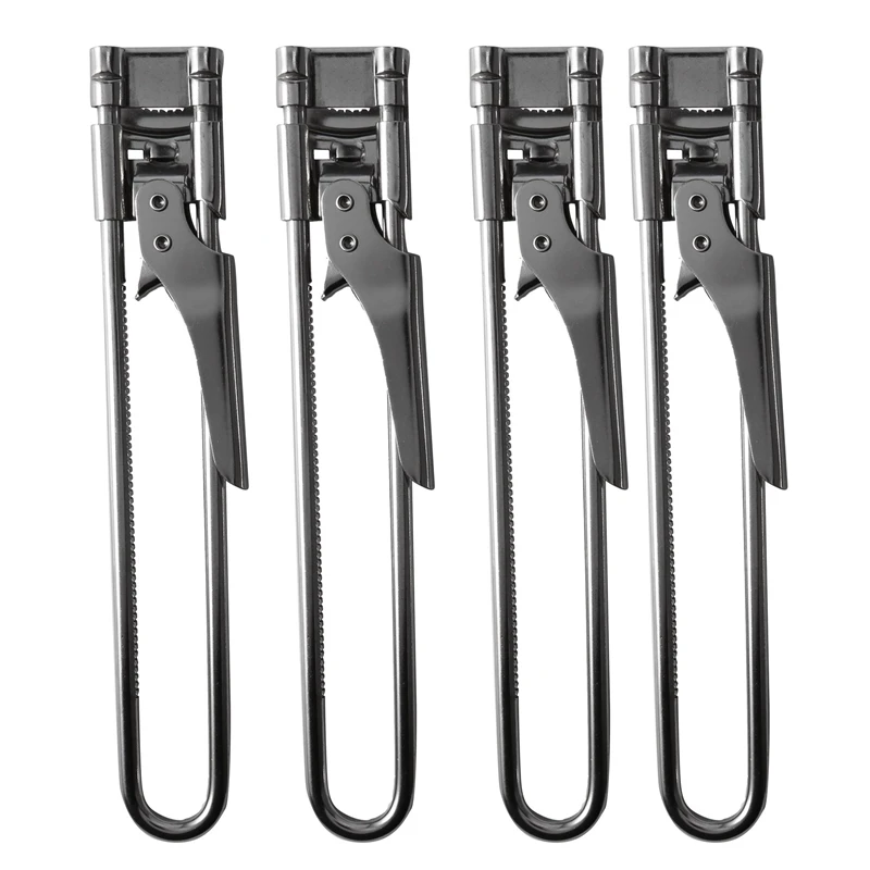 

4 шт., регулируемая открывалка для бутылок и банок, из нержавеющей стали