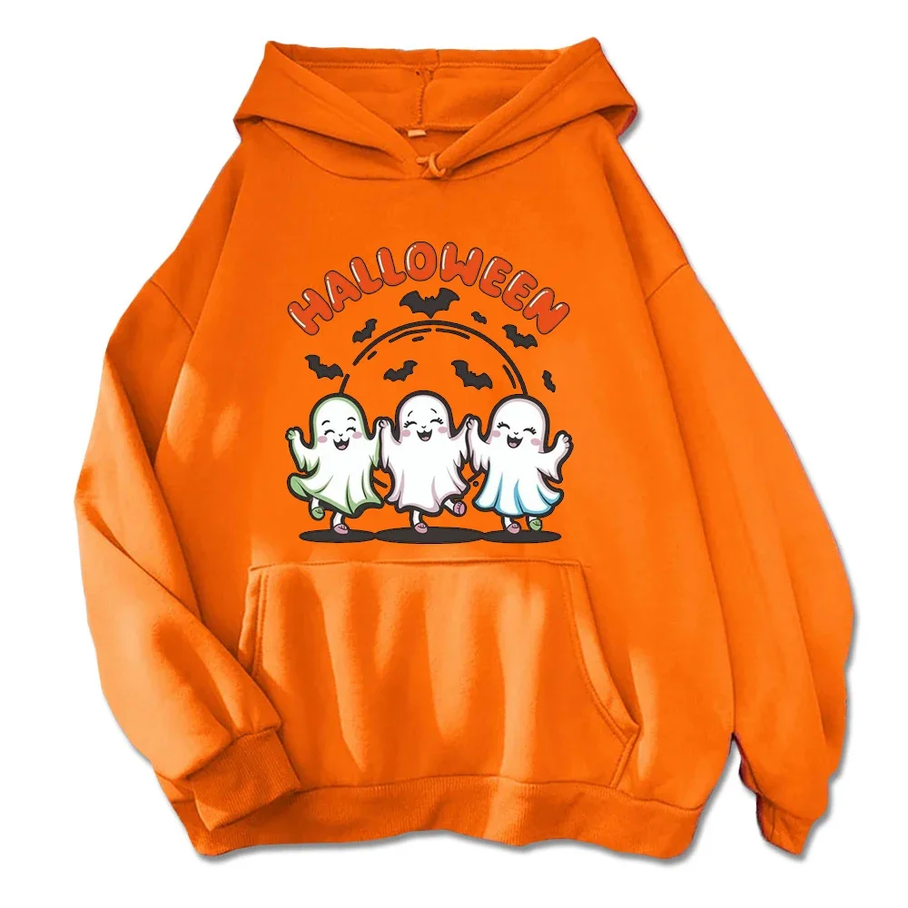 Толстовка с капюшоном Счастливый Хэллоуин Джек-О-Фонарь Ведьма Призрак Паук