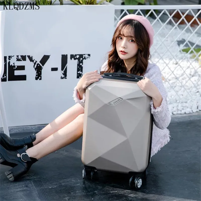 KLQDZMS Luggage Male And Female Trolley Suitcase Universal Wheel Net Red Student Korean Version 20 Inch Boarding Box 24 Inch