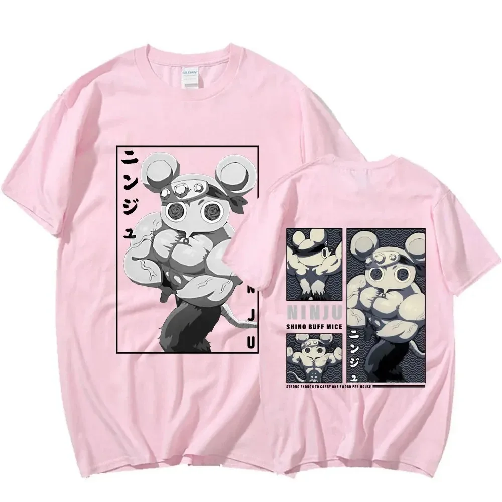 Повседневная футболка с изображением мыши в стиле аниме Nindoiden большой размер для