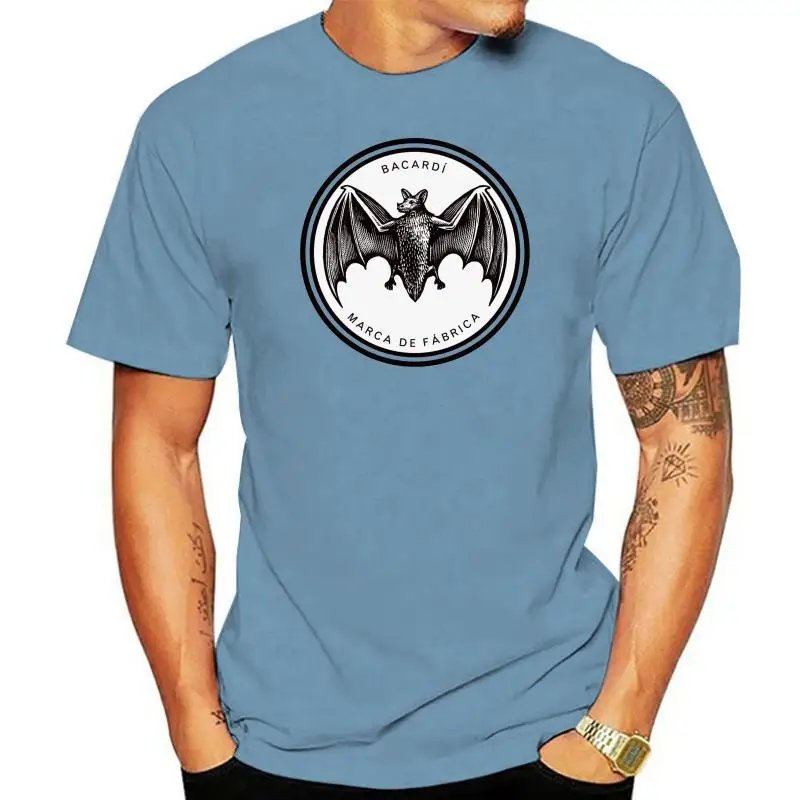 Mens Bacardi Marca De Fabrica Logo T Shirt Classic Tops