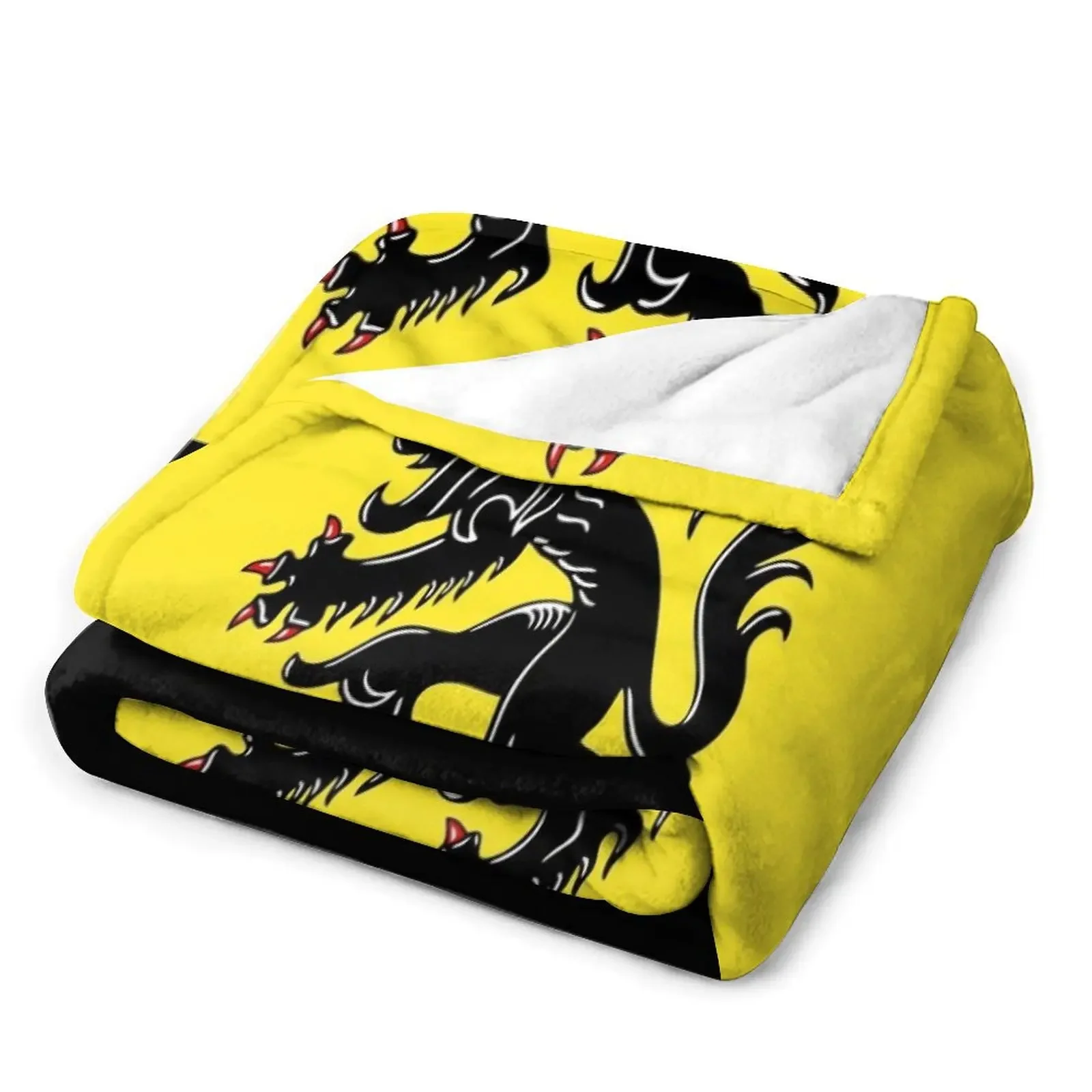 Флаг фландии-флаг флага льва покрывало фланелевая ткань одеяла для Хэллоуина