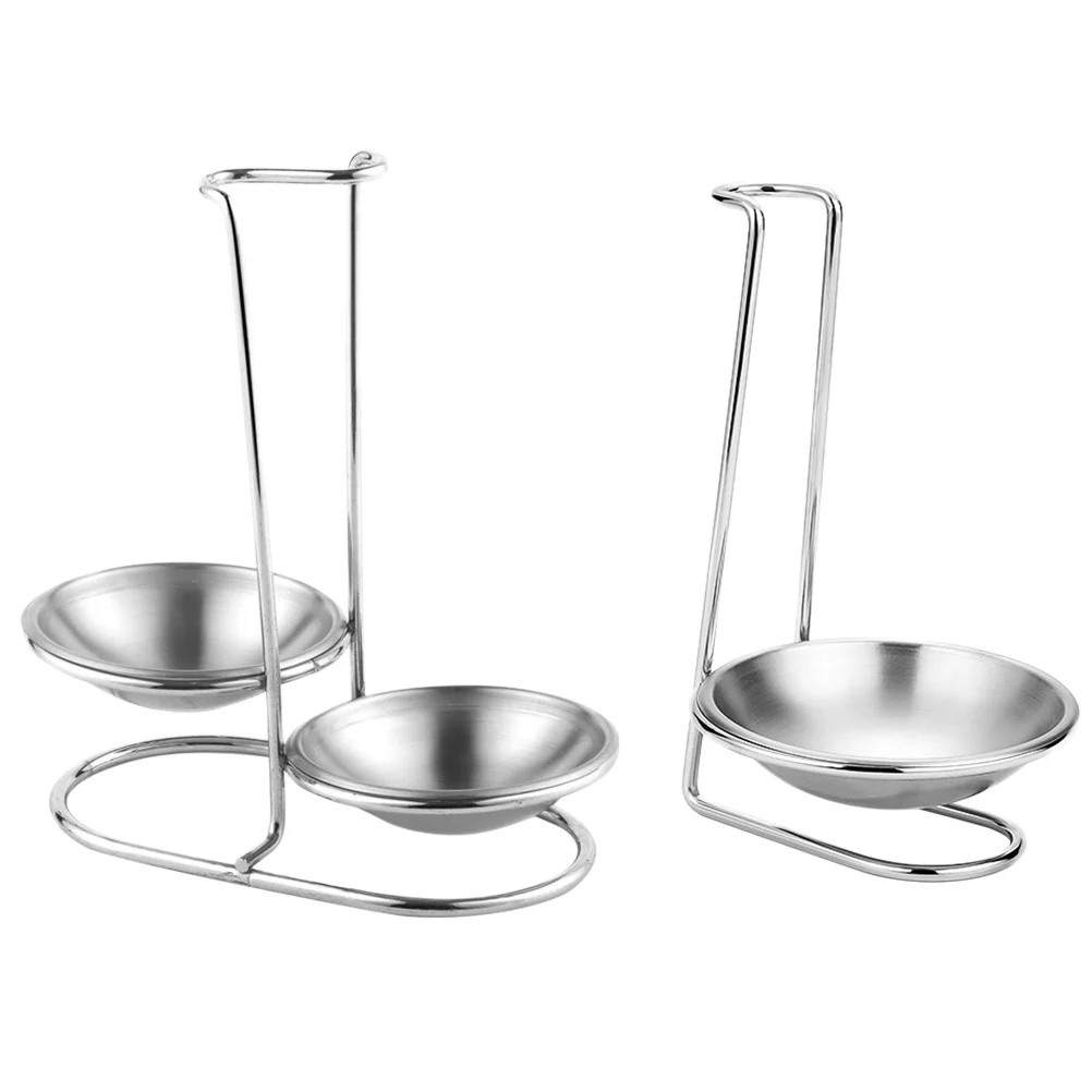 

Spoon Rest Holder Ladle Rack Stand Kitchen Standing Upright Kochlöffel Löffelhalter Halter Double Lid Kochlöffelhalter Utensil