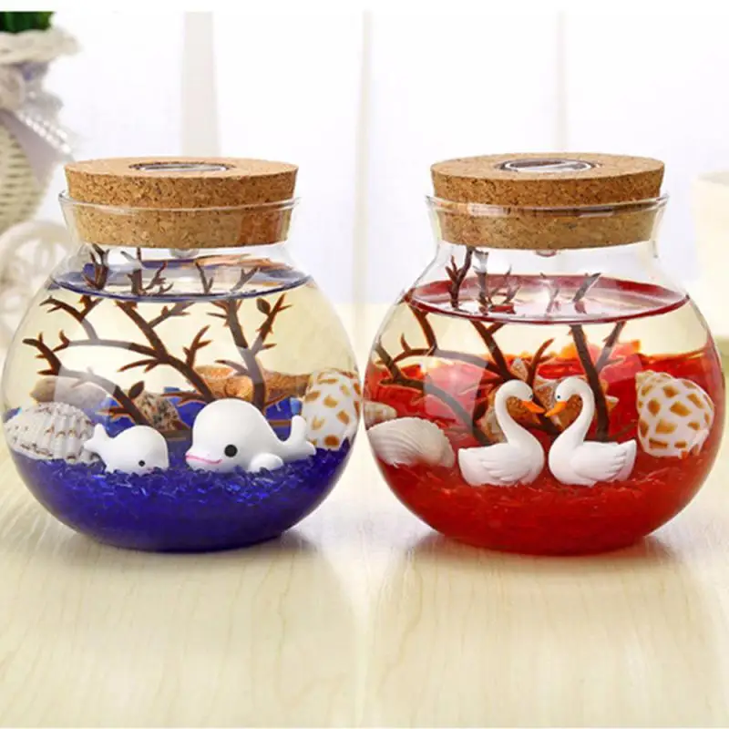 

Rgb Led Colorful Lamp Christmas Gift Night Light For Children Baby Novelty Microlandscape Luminous Ecological Bottle Lamp
