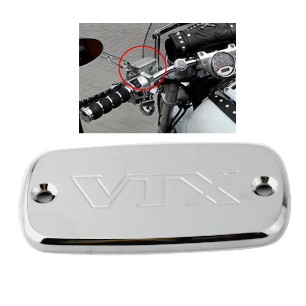 

Крышка Бачка Главного Тормозного Цилиндра Для Мотоциклов Honda VTX 1300 VTX 1800 VTX1800, Хромированная, Из Алюминия